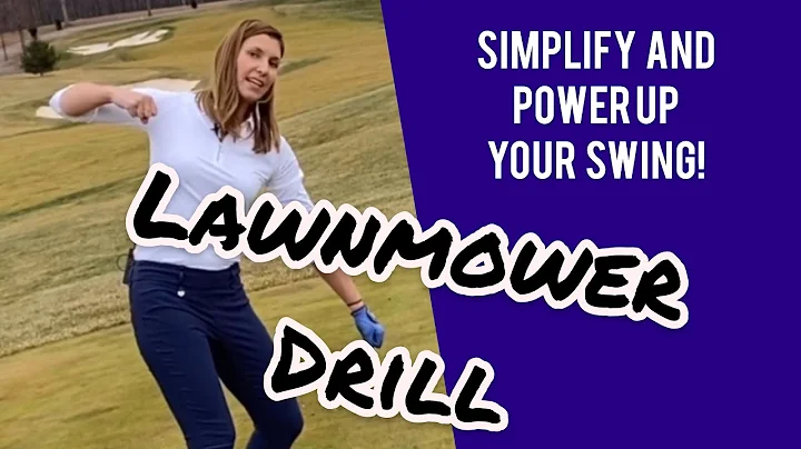 SIMPLE GOLF DRILL: Loopy backswing? No power? Do this Lawnmower Drill!