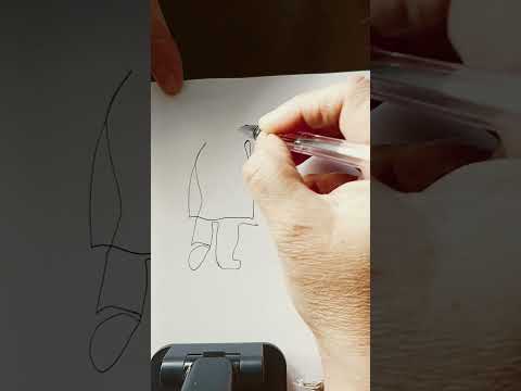 تحدي الفنان في ١٠ ثوان قصص قصيرة رائج فن شتاء رسم بخط واحد 