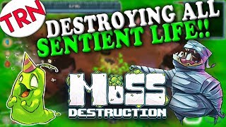 Using A Mech To Destroy The Natives And Local Wildlife Moss Destruction Gameplay