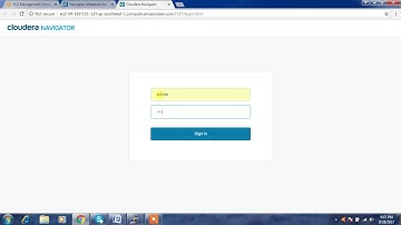 Cloudera Navigator Installation , Configuration and demo