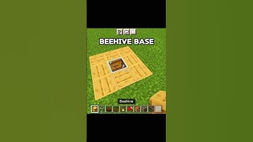 Minecraft Beehive Base 🏠 #shorts #minecraft