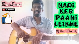 Video thumbnail of "Nadi ker pani lekhe || sadri Jesus song || guitar tutorial Jimmyh"