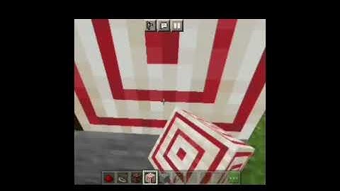 How to make target practice in minecraft pocket edition. #shorts
