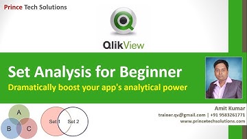 QlikView Tutorial | Getting Started with QlikView Set Analysis