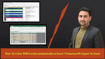 How to color WBS Automatically in Excel | Primavera P6 to Excel