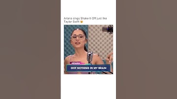 Ariana delivers “Shake It Off” just like Taylor Swift 🔥 #arianagrande #taylorswift #shakeitoff #fyp