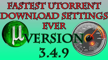 How to Speed Up uTorrent 3.4.9 (Best Fastest Settings 2016) 10x Speed