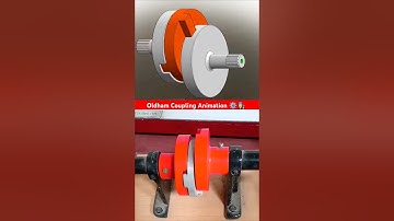 Oldham coupling animation ⚙️👩‍🔧 #animation #mechanical #engineering #3d #cad 🔥