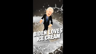 Joe Biden's Ice Cream Dream.  Lick the World. #shorts