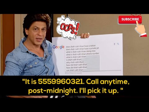 Shah Rukh Khan Answers The Google's Most Searched Questions