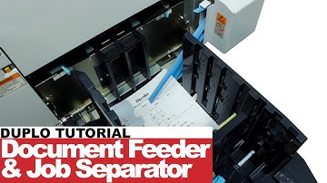 DUPLO DP-F510 | Document Feeder & Job Separator | DUPLO TRAINING, Video 4 [4]