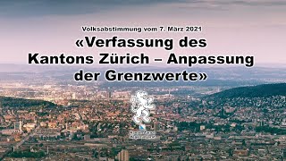 Volksabstimmung «Verfassung des Kantons Zürich - Anpassung der Grenzwerte»