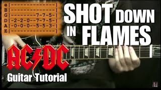 Video thumbnail of "Shot Down in Flames - (AC/DC) Lesson"