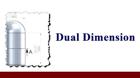 Dual dimensions in drawing with different different unit, in solidwork