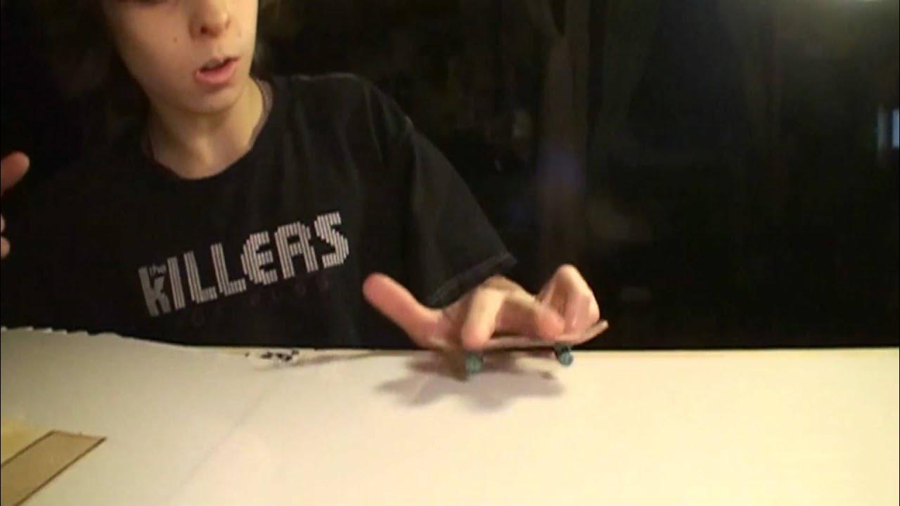 slow motion kickflip on fingerboard YouTube