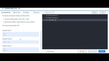 sum of two numbers 2coding practice 1D