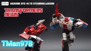 Bad Cube Steamroll (Sidewipe) and Recon (Red Alert) Official Pics TMan978 Transformers News