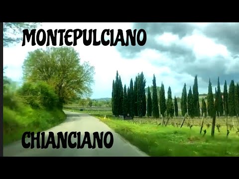 Driving From Montepulciano to Chianciano Terme, Italian Tuscany Landscapes are amazing.
