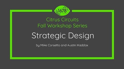 Strategic Design - 2022 Fall Workshops