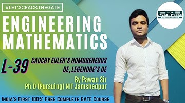 Lec - 39 | Engineering Mathematics l Ordinary Differential Equations by Pawan Sir l LetsCrackTheGATE