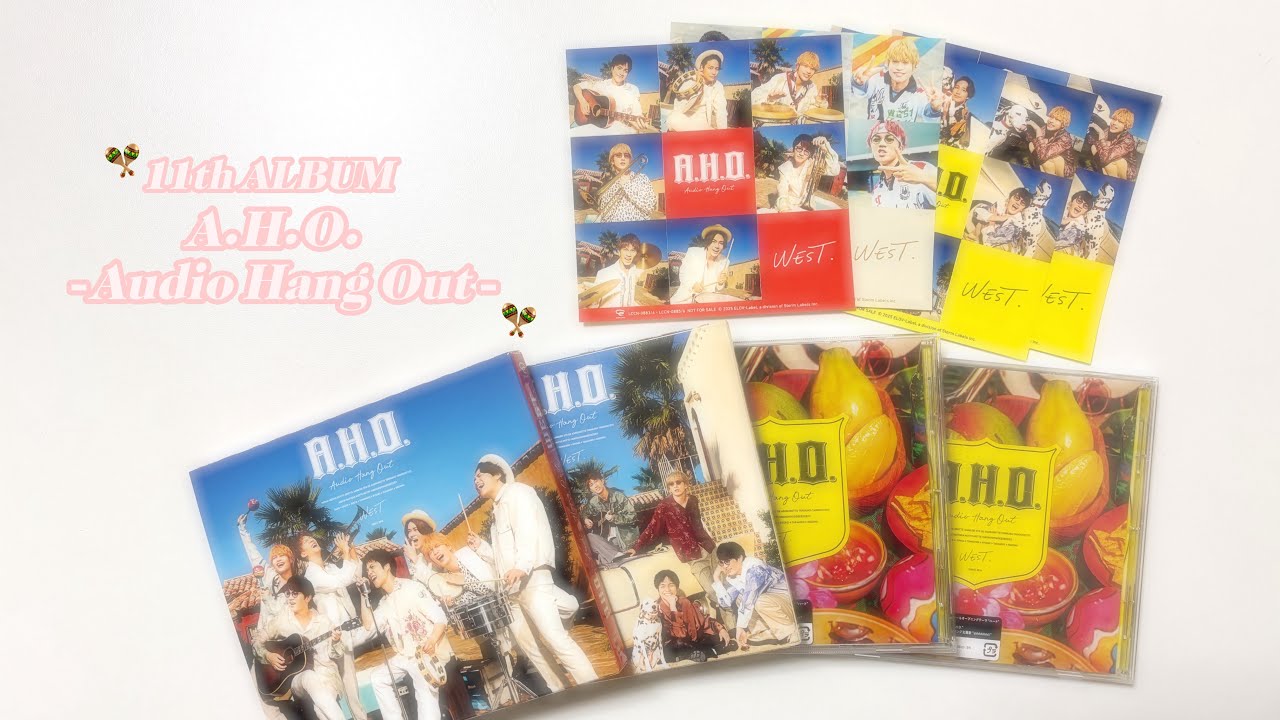 【開封動画】WESTꓸ 11th ALBUM A.H.O. -Audio Hang Out-