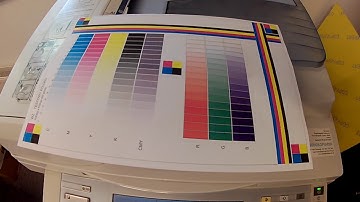 RICOH MPC2500 Color Copier TEST COLOR PATTERN & GRAY SCALE