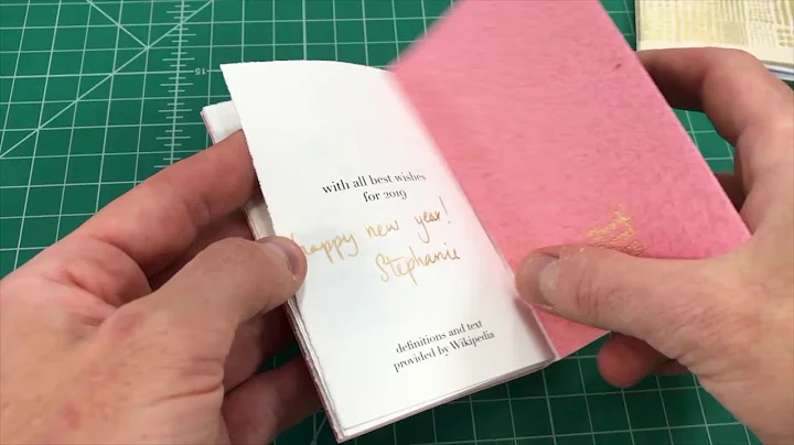 Making a Pamphlet Stitch Book With Bookbinder Step...