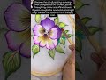 Learn to paint background of flowers on fabric