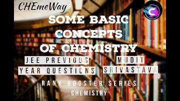 JEE Mains 2020 Rank Booster Series Some Basic Concepts of Chemistry Previous year