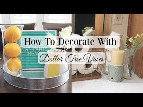 Come decorare con Dollar Tree VASI | Estate Home Decor