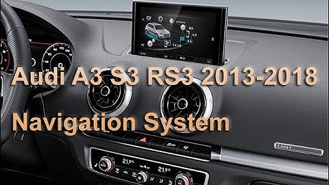 Android Audi A3 S3 RS3 Navigation System Cable Connection when Installation
