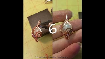 Free DIY swirly wire wrap wirewrapping pendant tutorial jewelry by @zd_artisan_jewelry Instagram