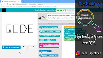 (Code.Org) Kurs: 2 Ders: 11 Sanatçı: Hata Ayıklama