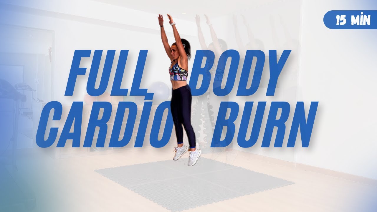 15- Minute Full-Body cardio (No Equipment Needed) |  تمارين كارديو لمدة ١٥ دقيقة ، بدون أدوات