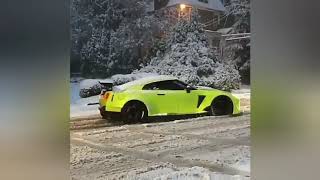 Дрифт Nissan GTR