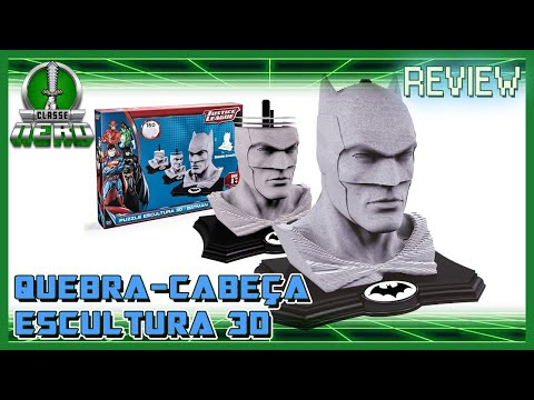 Puzzle Escultura 3D Batman da Grow - Unboxing