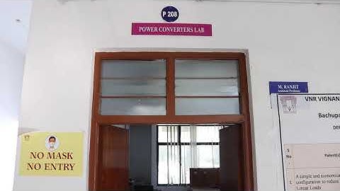 M.Tech Power Electronics   promotional Video   || VNRVJIET || Hyderabad