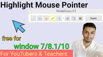 How to Highlight Mouse Pointer in Windows 10 | Highlight Mouse Pointer For Windows 7/8.1/10