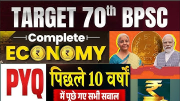 BPSC 70th Pre: Complete Economics PYQ Analysis for Last 10 Years