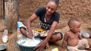 The Youngest Organic African Village Mothers Cooks The Most Organic African Food For Dinner