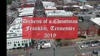 2019 Dickens of a Christmas Franklin TN, from the air!