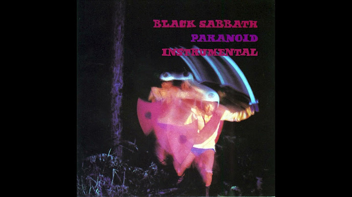 Paranoid Instrumental version - Instrumental performance video thumbnail