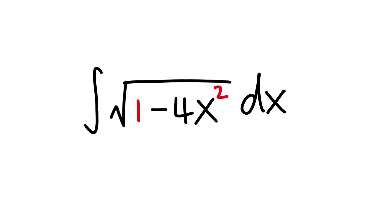 Integral Of Sqrt 1 4x 2 Trig Substitution Calculus 2 Tutorial YouTube integral-of-sqrt-1-4x-2-trig-substitution-calculus-2-tutorial-youtube