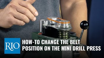 How To Change the Belt Position On the Variable-Speed Mini-Drill Press
