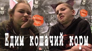 ЕДИМ КОШАЧИЙ КОРМ ЕДИМ КОШАЧИЙ КОРМ