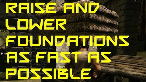 Raise and lower foundations as fast as possible