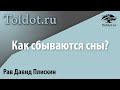 Как сбываются сны? Сны сбываются на добро или зло? Как понять сон? Рав Давид Плискин