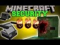 Minecraft: BASE SECURITY (ATTACKING HOME SECURITY SYSTEM!) Mod Showcase