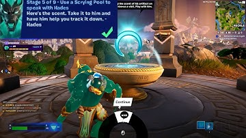 Use a Scrying Pool to speak with Hades Fortnite