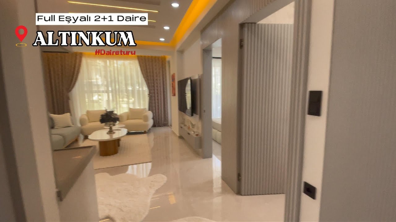 ALTINKUM PLAJINA YÜRÜME MESAFESİNDE FULL EŞYALI 2+1 DAİRE #didim #satılık #altınkum #gayrimenkul
